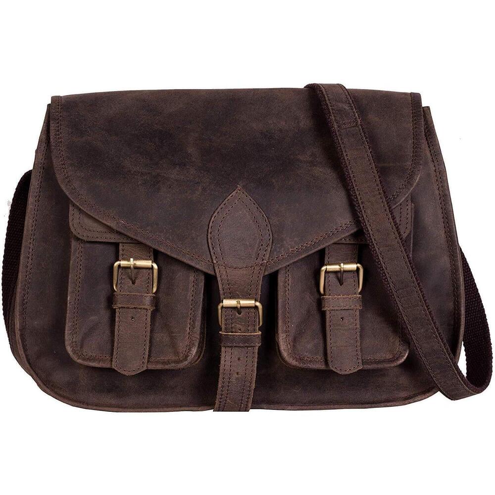 1641 14 Inch Leather Purse Shoulder Bag Crossbody Satchel Tote Travel Purse